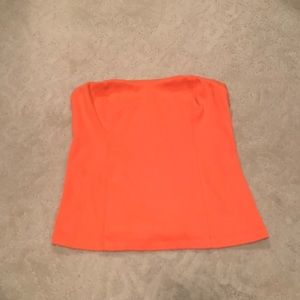 Orange Anthropologie tube top